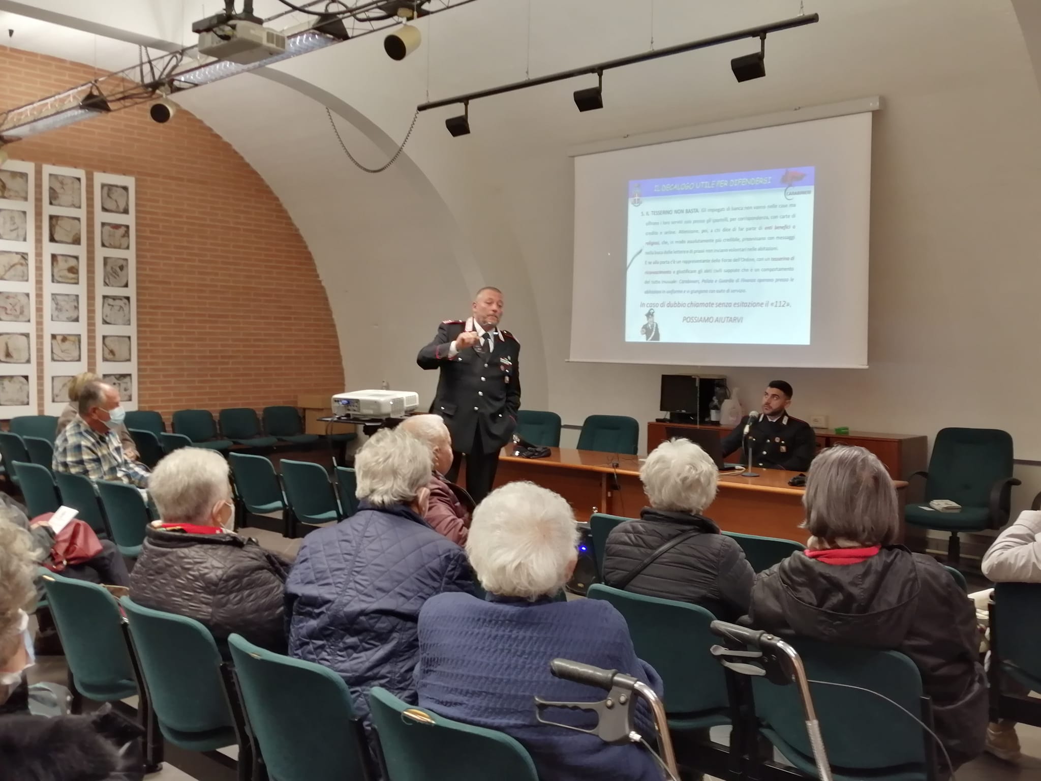 Un momento dell'incontro 