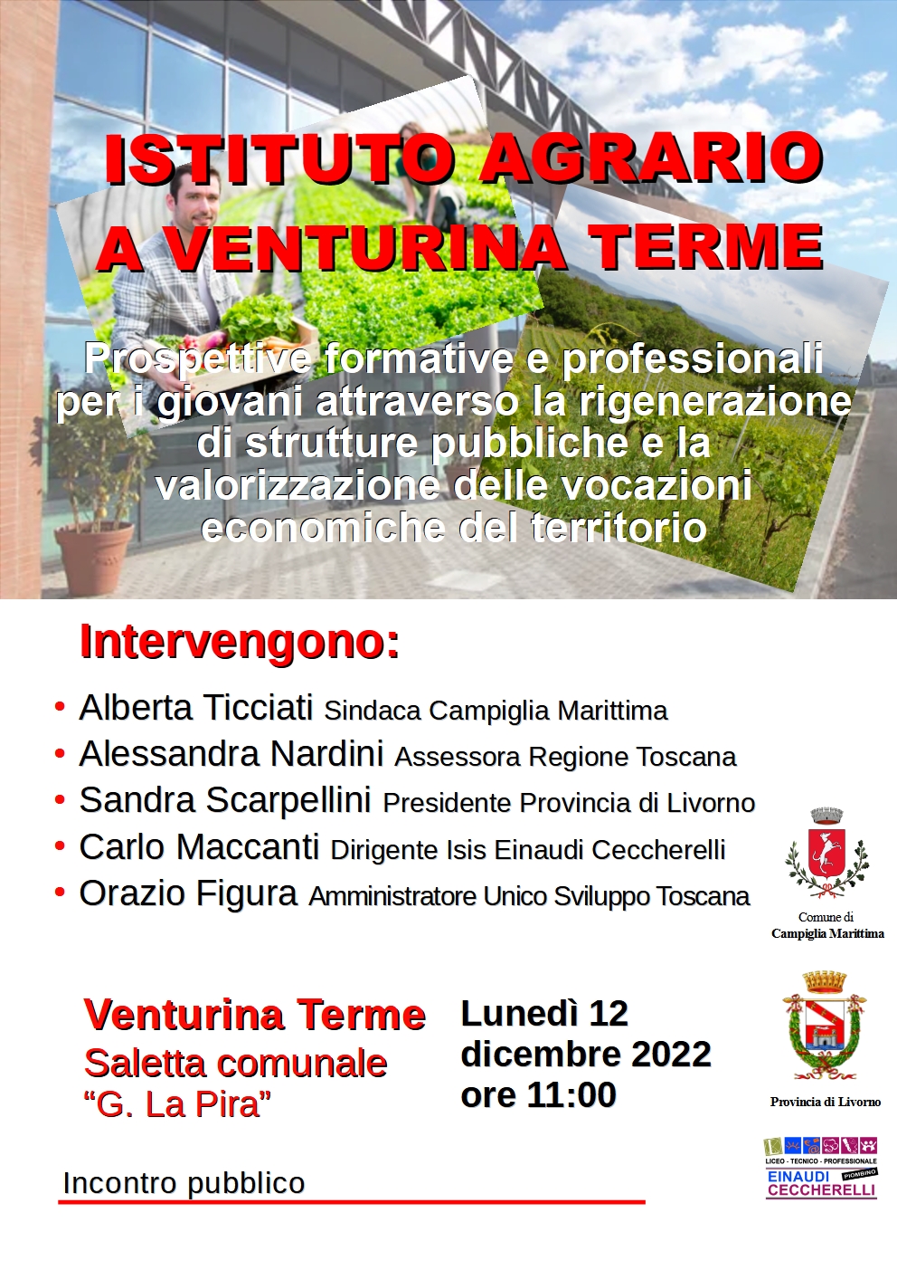 Locandina dell'iniziativa