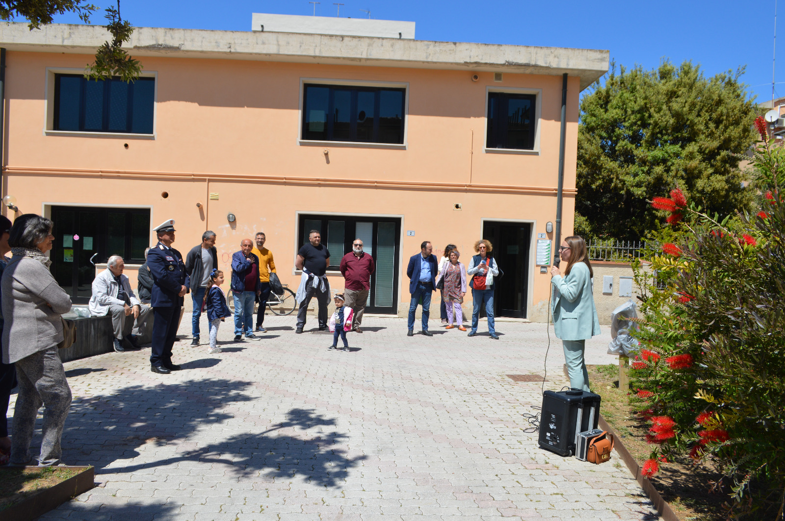 Inaugurazion e  melograno per la vita migranti in largo sbarretti