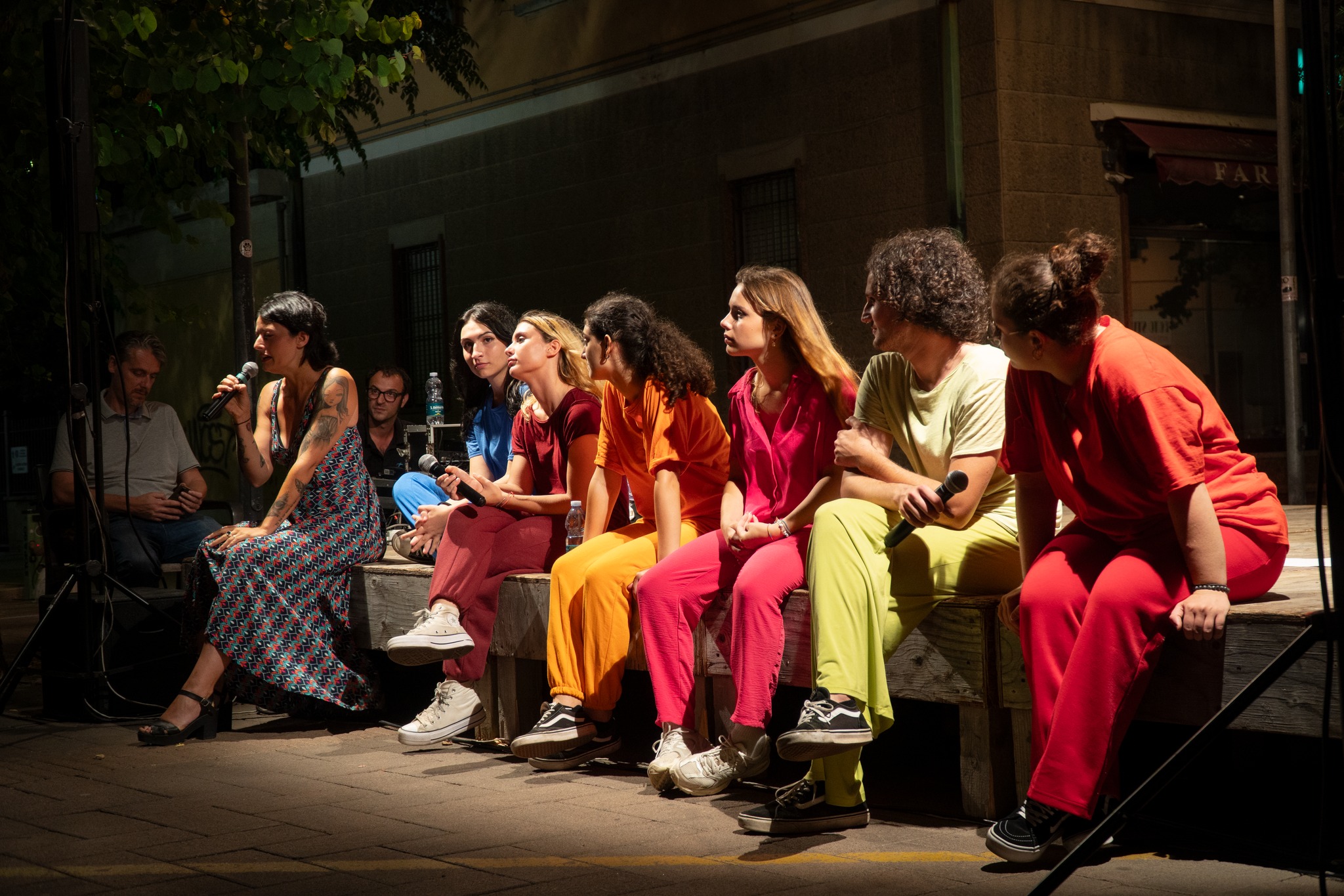 Uno degli incontri del festival, spettacolo teatrale con i ragazzi della Lotus