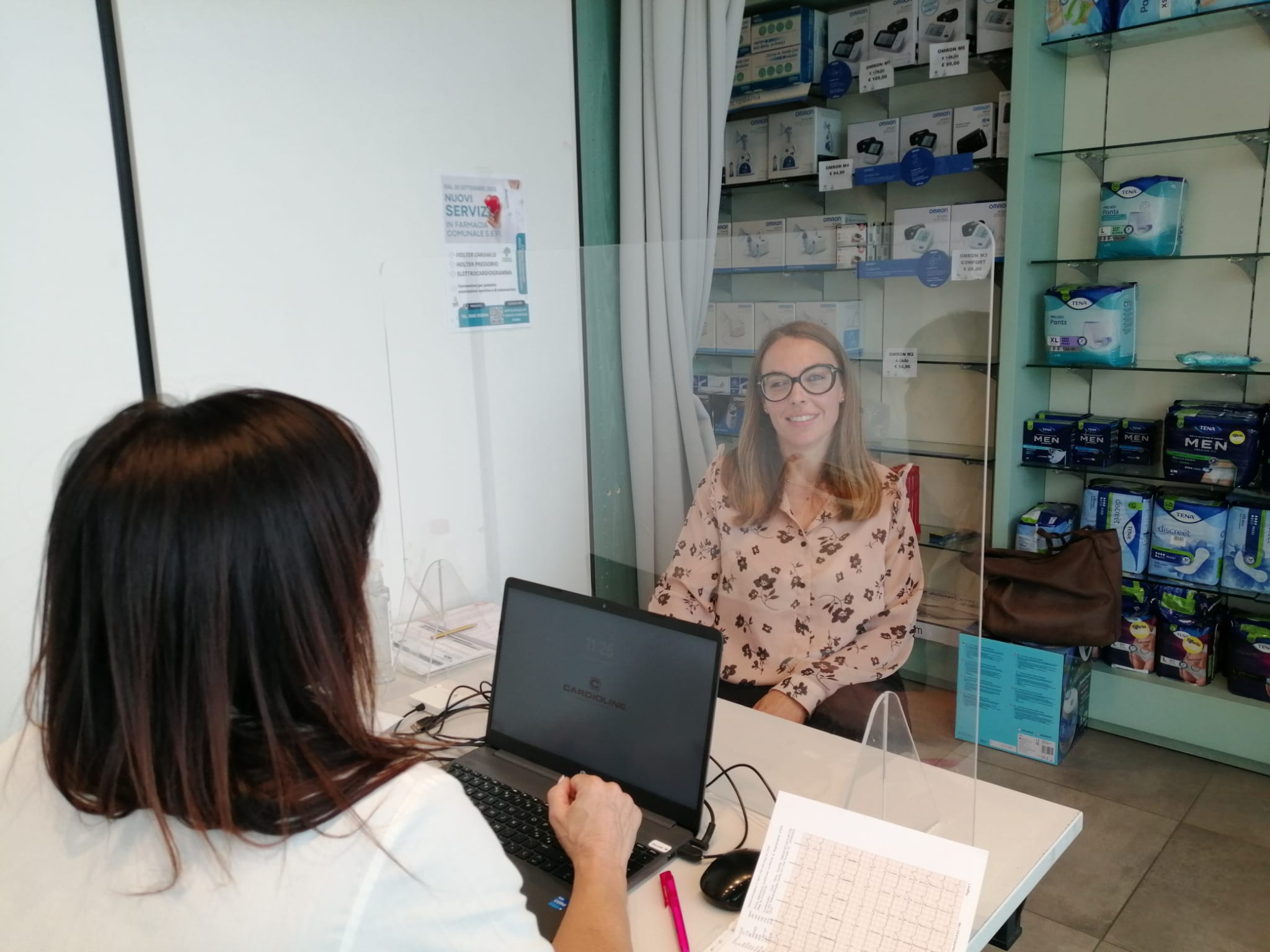 La sindaca allo sportello della telemedicina