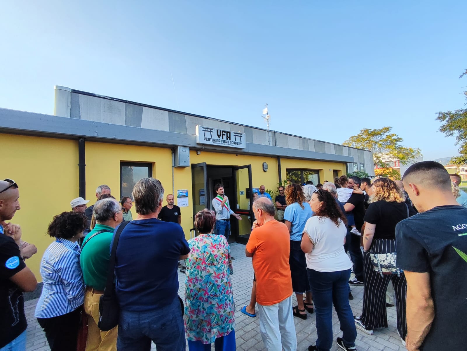 Pubblico all'inaugurazione