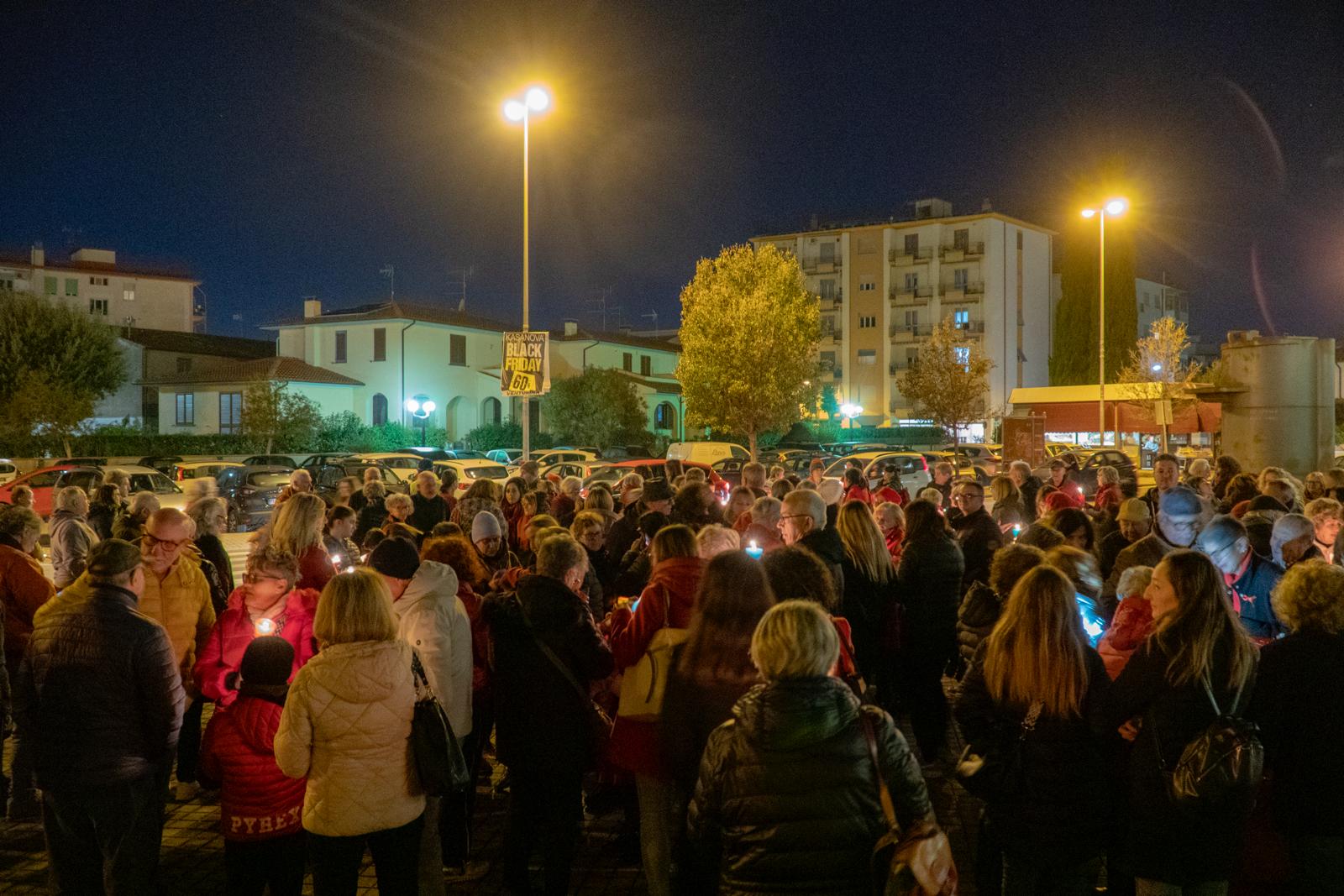 Fiaccolata alla partenza