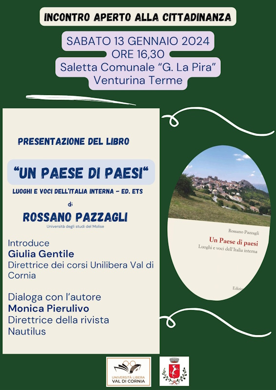 Presentazione del libro Un  paese di paesi - Rinviato