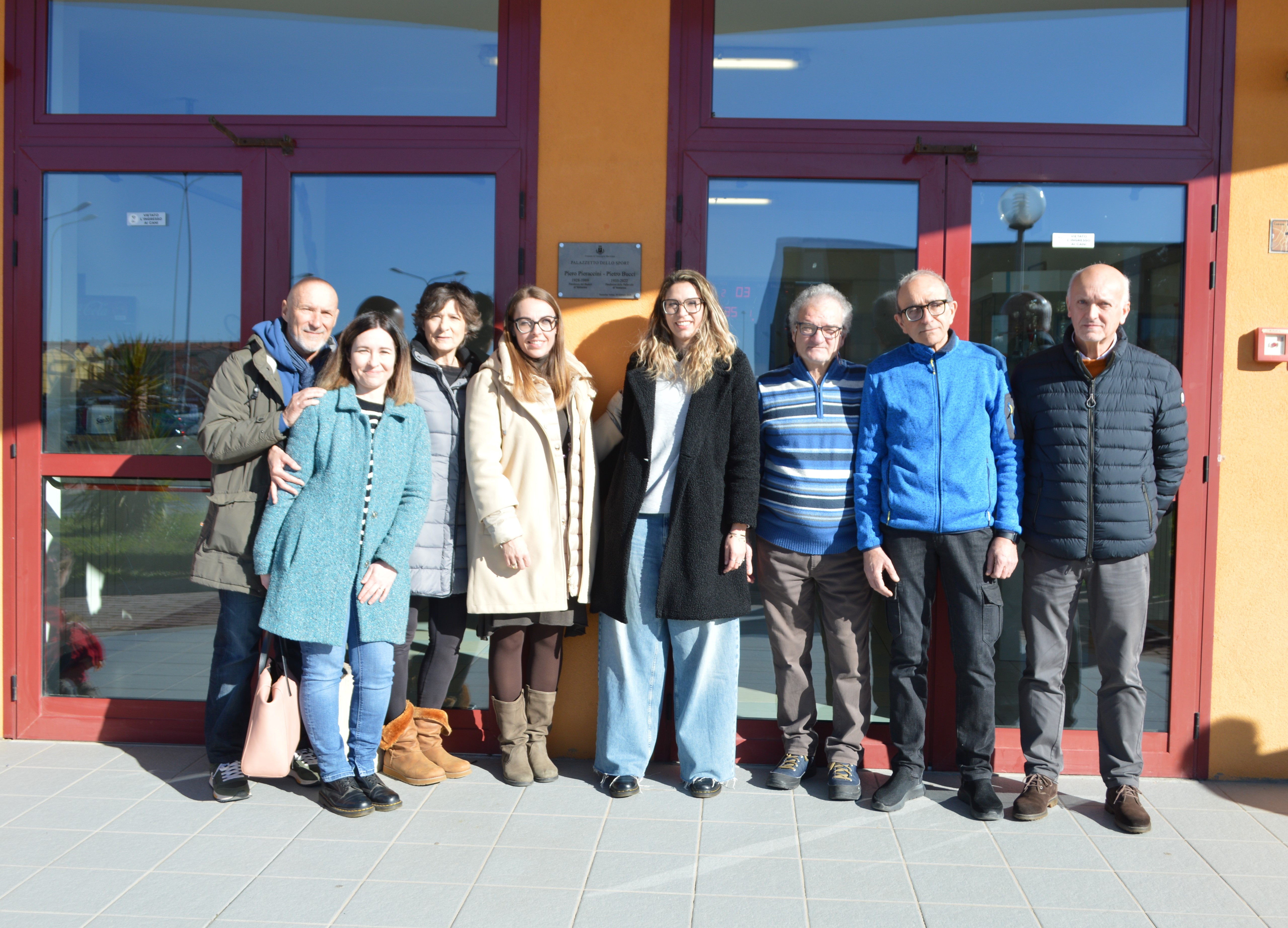 La sindaca con i presidenti e i familiari