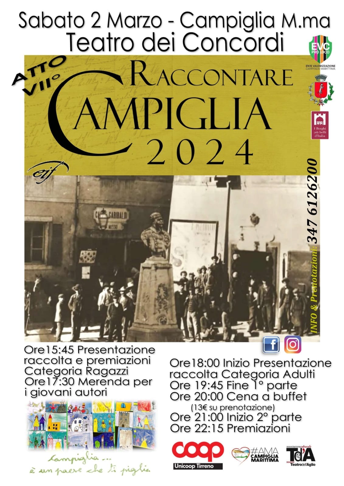 Concorso letterario Raccontare Campiglia, il 2 marzo l\'evento al teatro Concordi