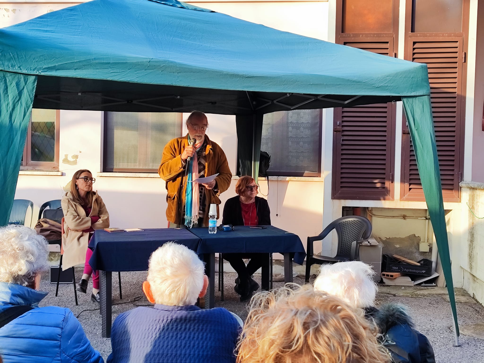 Eraldo Ridi durante il suo discorso