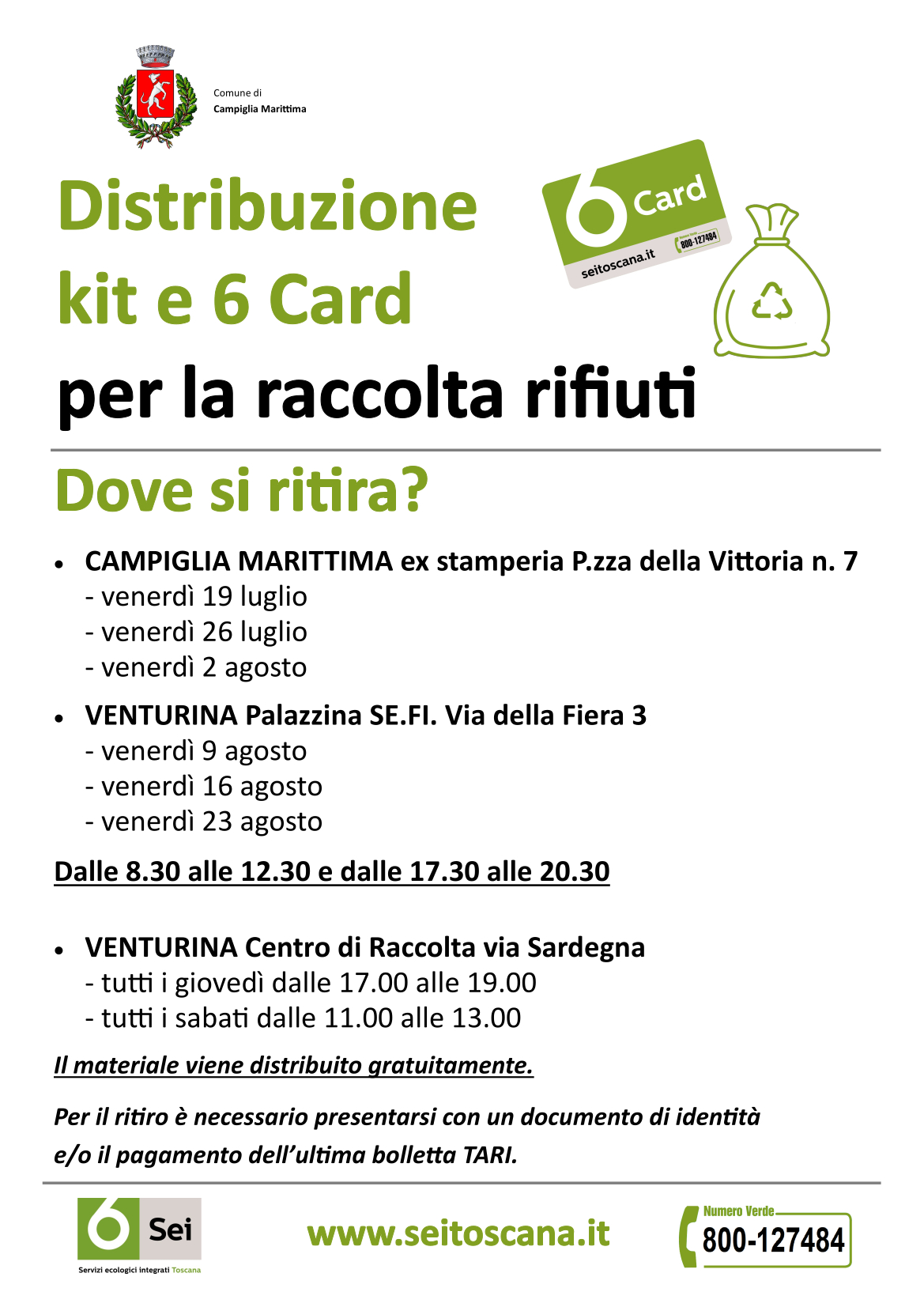 locandina consegna 6card