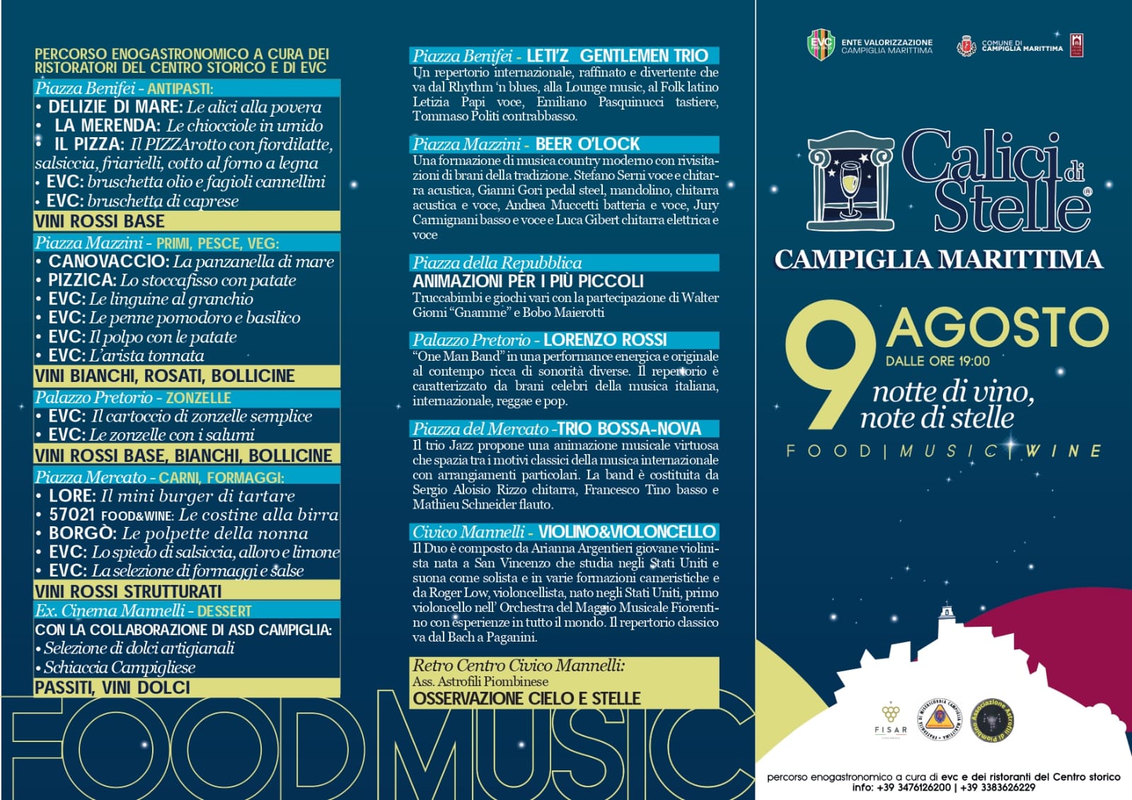 Calici di stelle 9 agosto