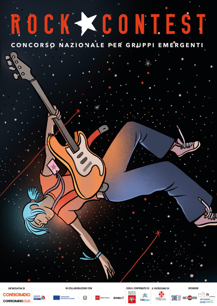 Manifesto del contest chitarrista suona tra le stelle