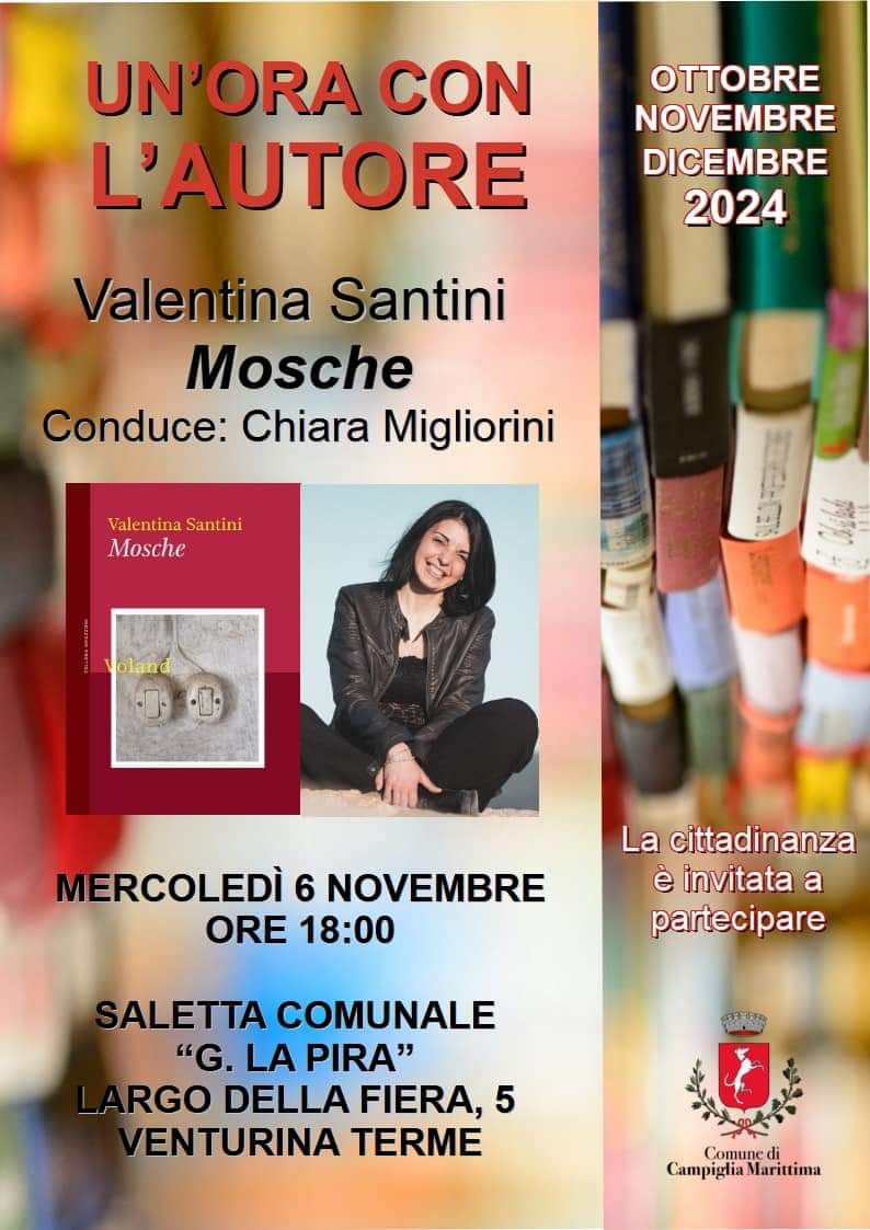 Un\'ora con l\'autore: il 6 novembre incontro con Valentina Santini
