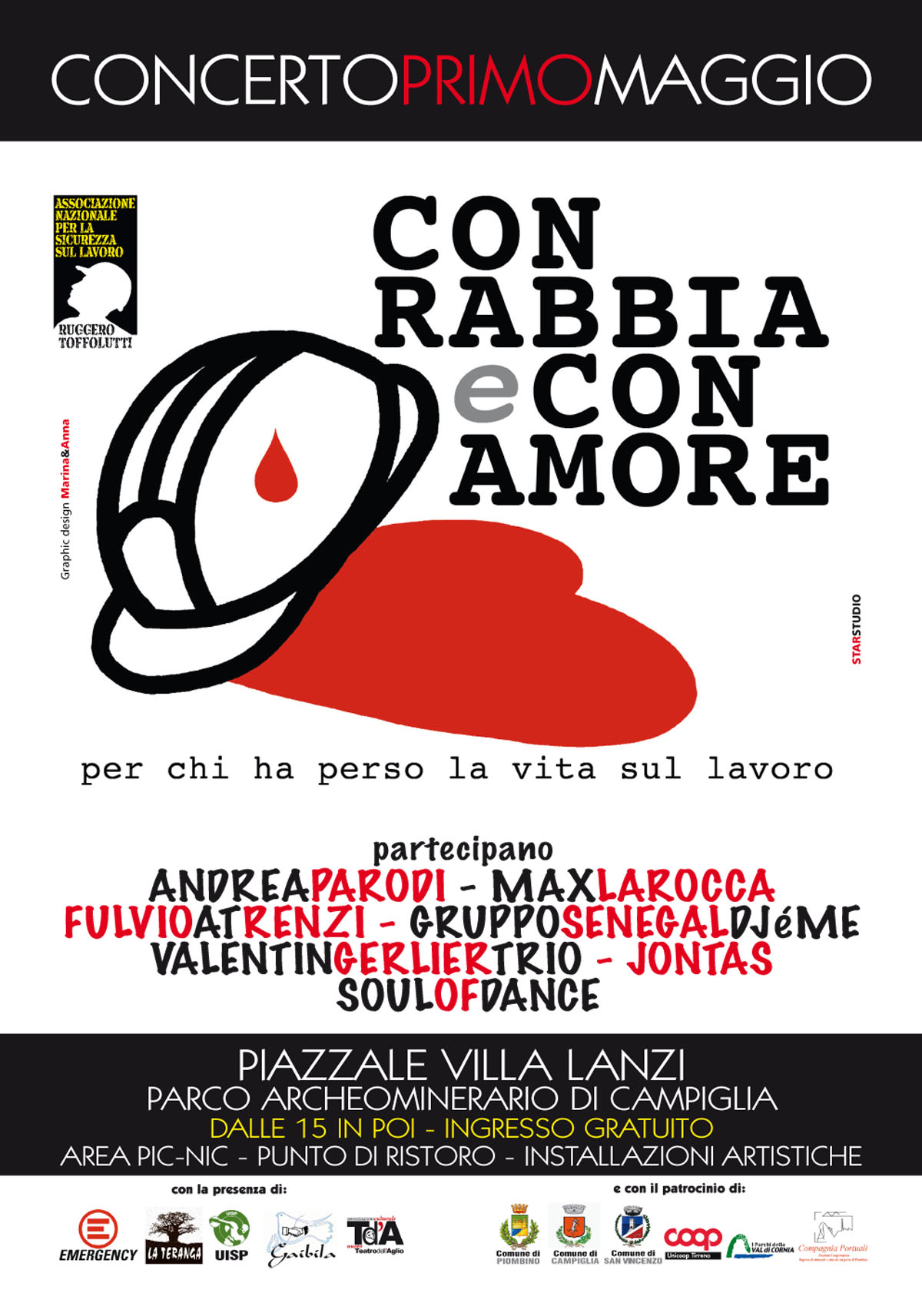 "Con rabbia e con amore" 1 Maggio con l\'associazione Toffolutti