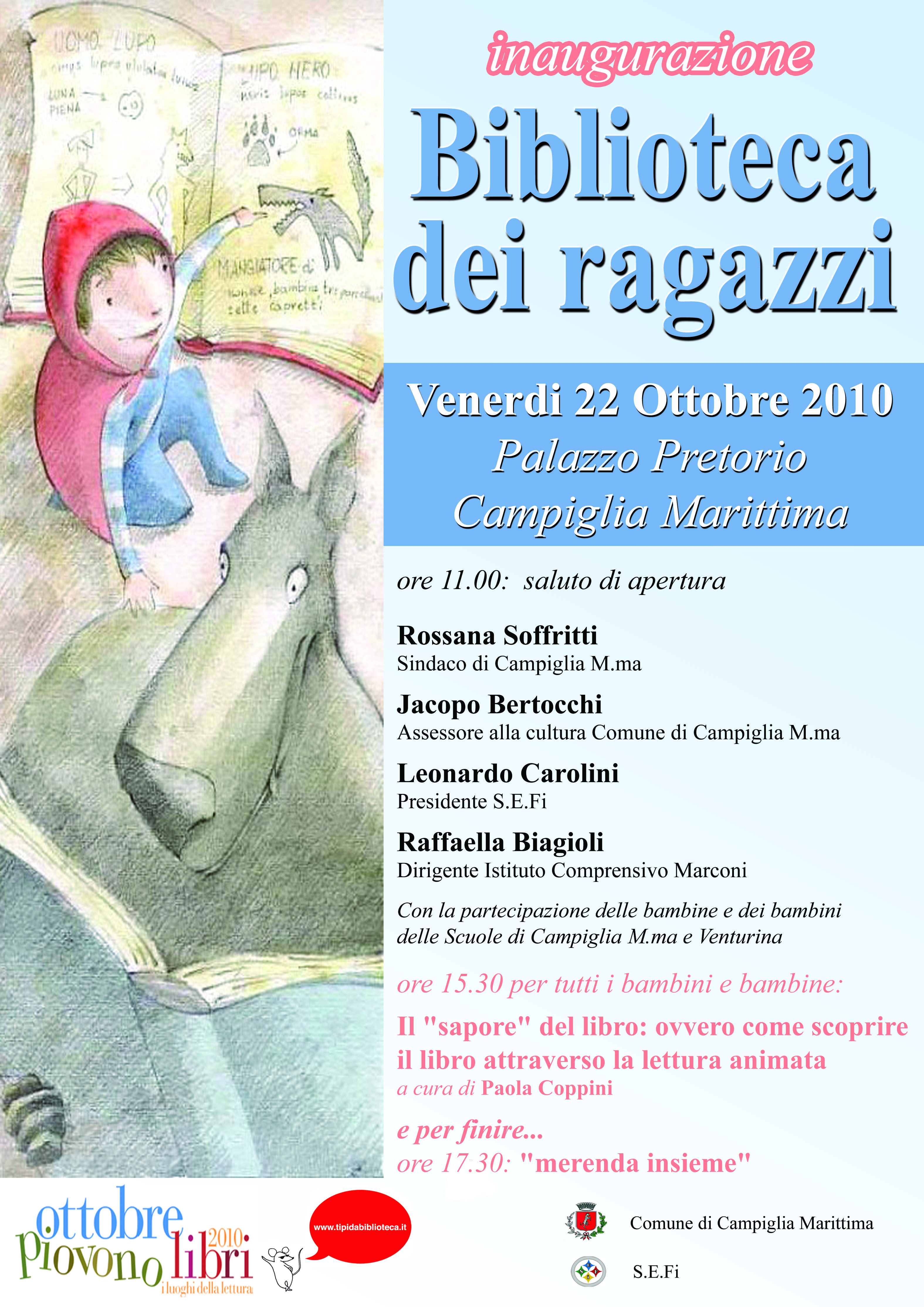 Nuova Biblioteca dei ragazzi al Palazzo Pretorio