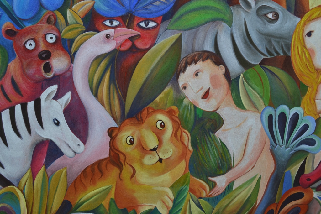 S\'inaugura il dipinto dell\'Accademia alla scuola Arcobaleno