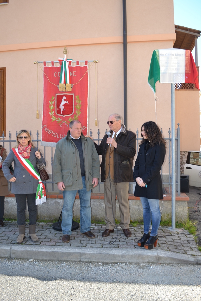 "Carlo Morelli &egrave; tornato a casa" con l\'intitolazione di una via