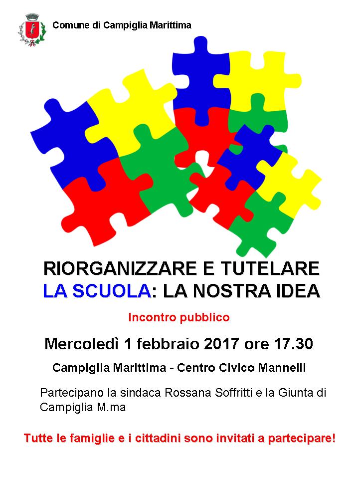 Incontro pubblico sulla riorganizzazione scolastica