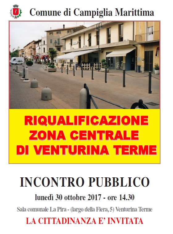 Incontro pubblico sulla riqualificazione del centro di Venturina