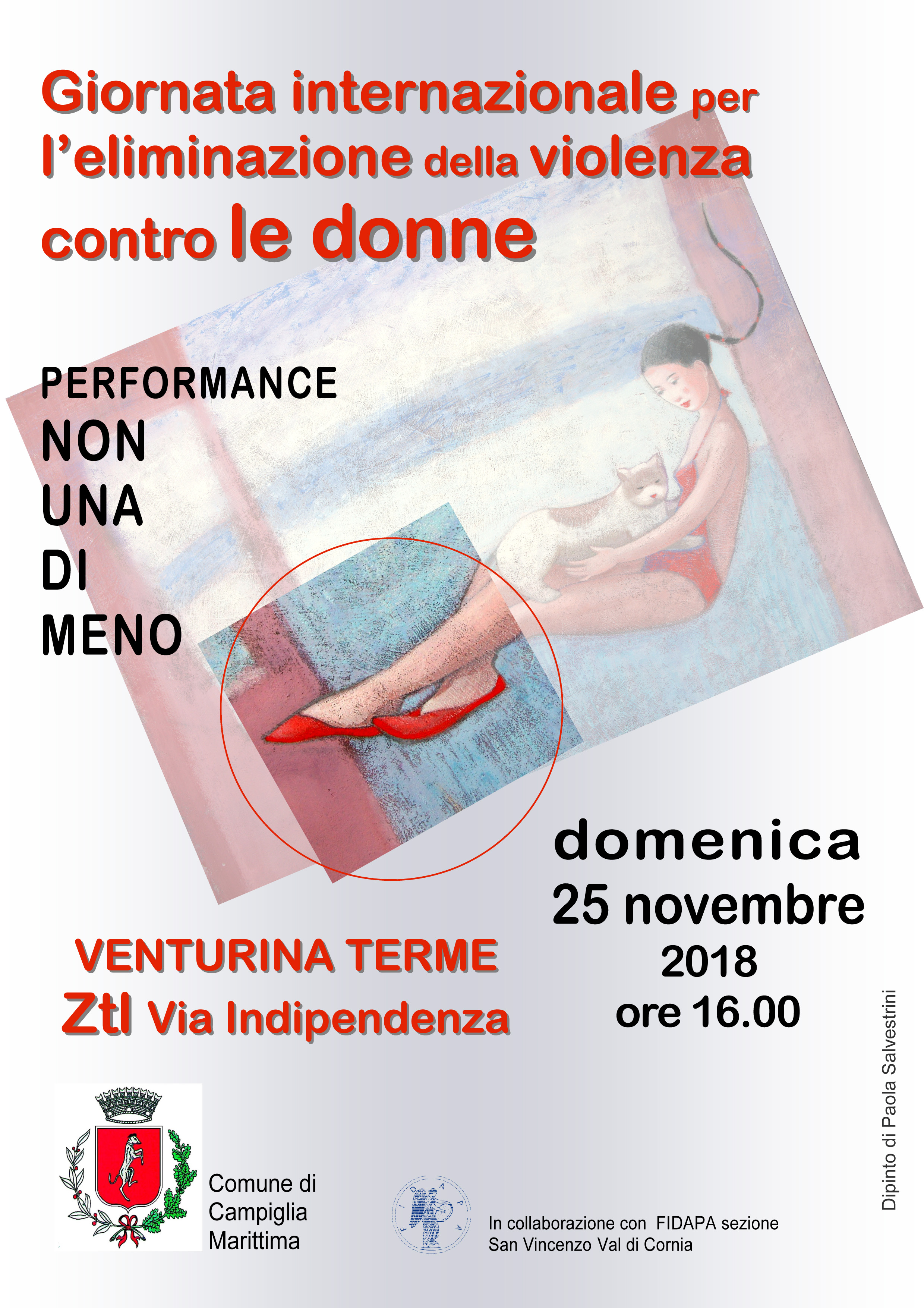 PER DIRE BASTA ALLA VIOLENZA SULLE DONNE INIZIATIVA IL 25 NOVEMBRE