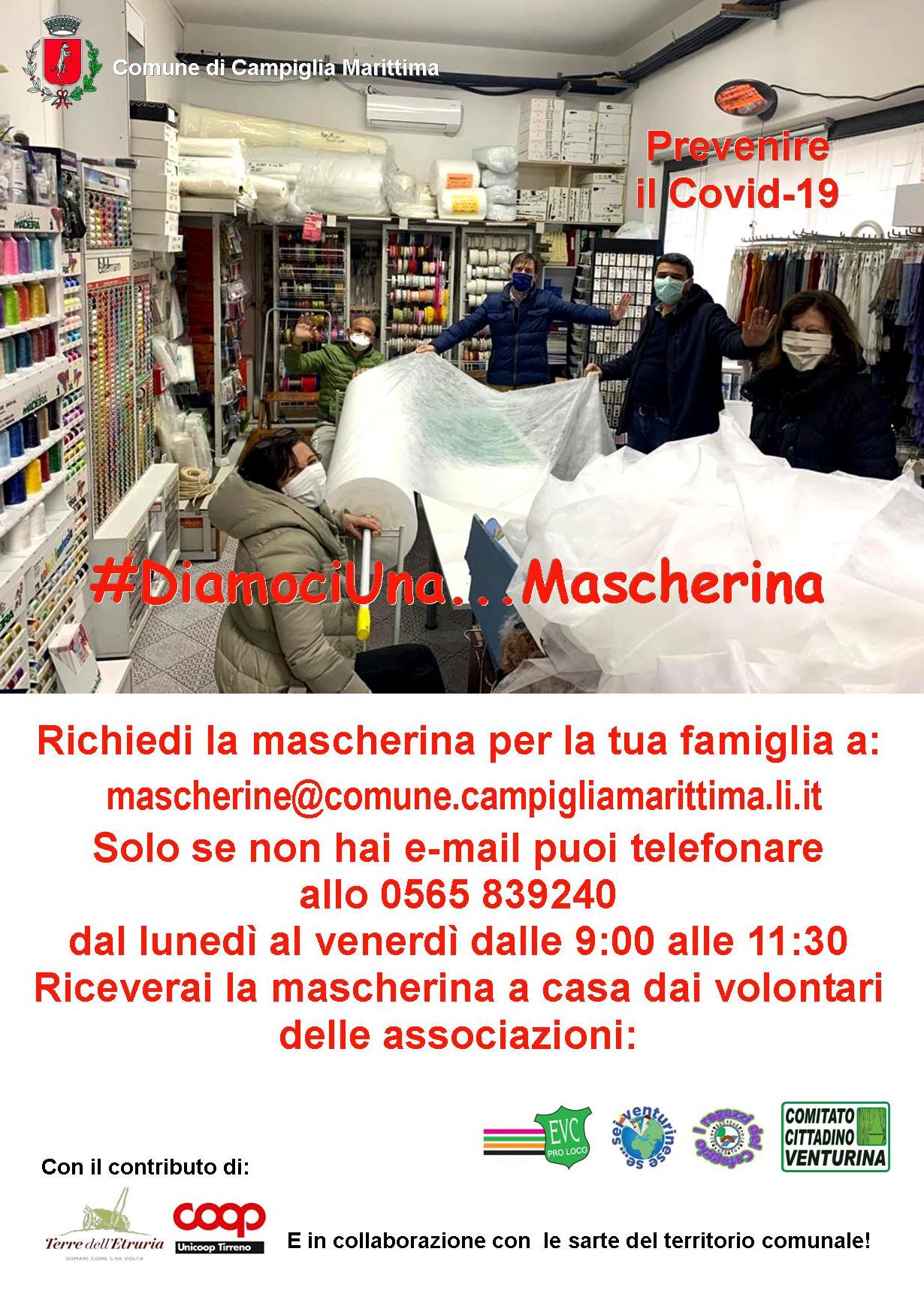 Presto in consegna le mascherine del progetto #DiamociUna...Mascherina