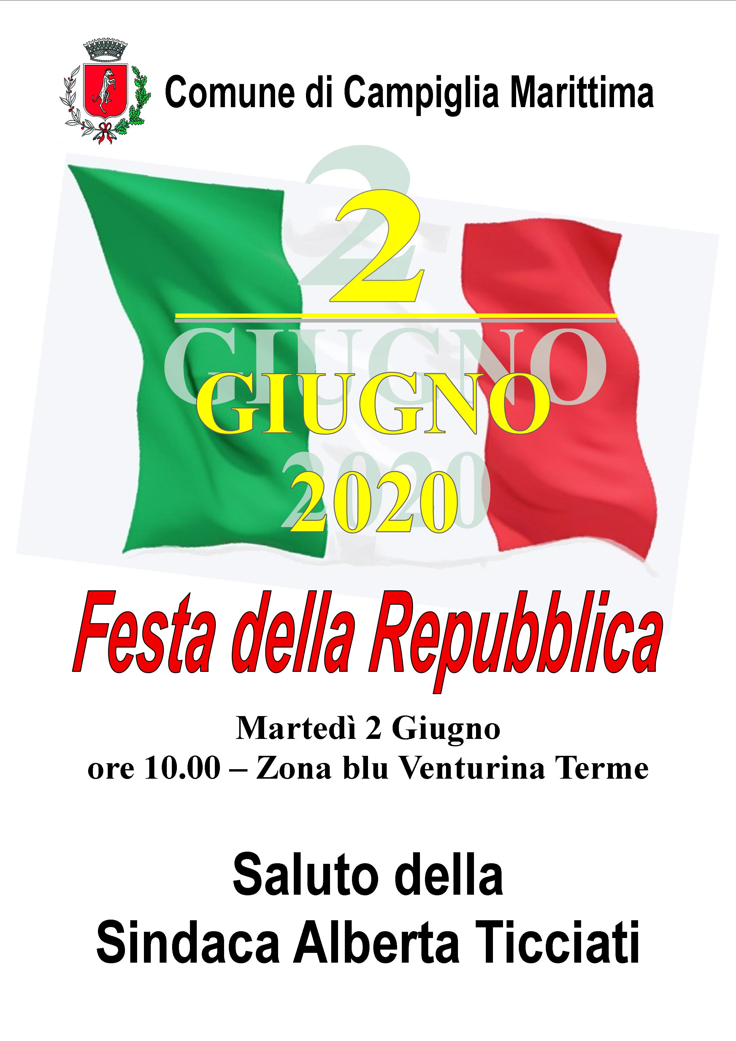 Festa della Repubblica 2020. La celebrazione del 2 giugno sar&agrave; in piazza con le distanze di sicurezza